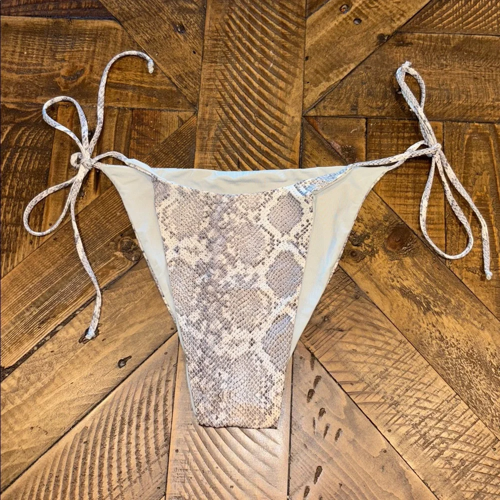 Frankies Bikinis Snake Skin Bikini